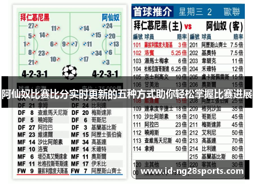 阿仙奴比赛比分实时更新的五种方式助你轻松掌握比赛进展